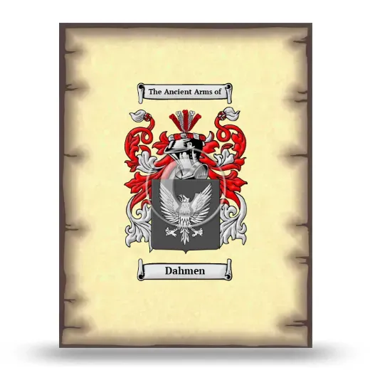 Dahmen Coat of Arms Print
