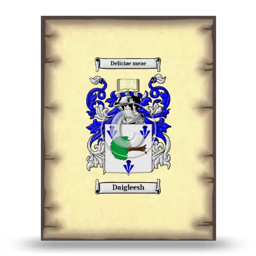 Daigleesh Coat of Arms Print