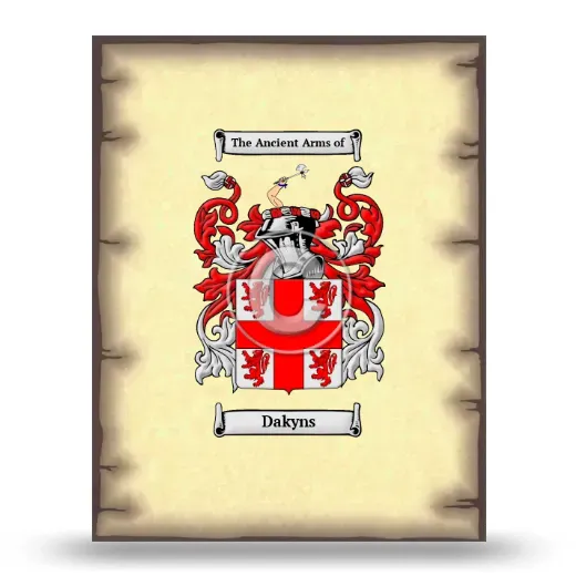 Dakyns Coat of Arms Print