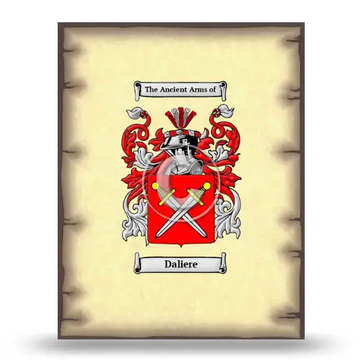 Daliere Coat of Arms Print
