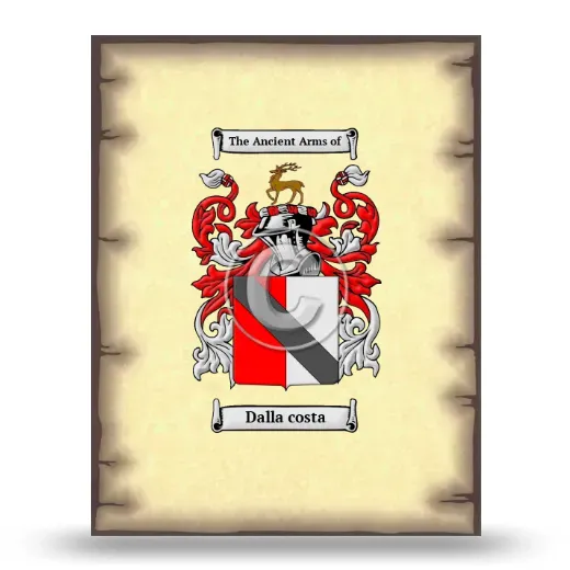 Dalla costa Coat of Arms Print