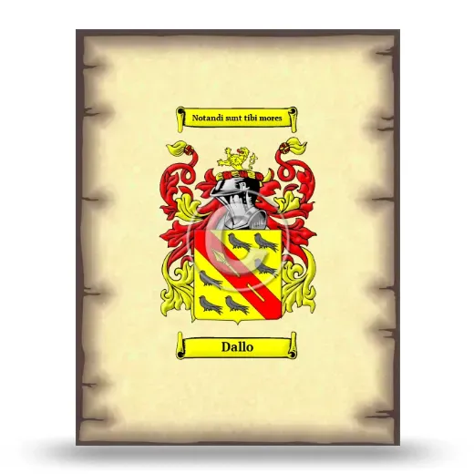 Dallo Coat of Arms Print