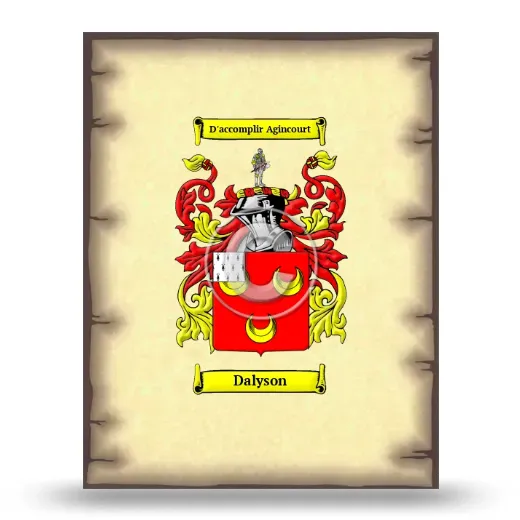 Dalyson Coat of Arms Print