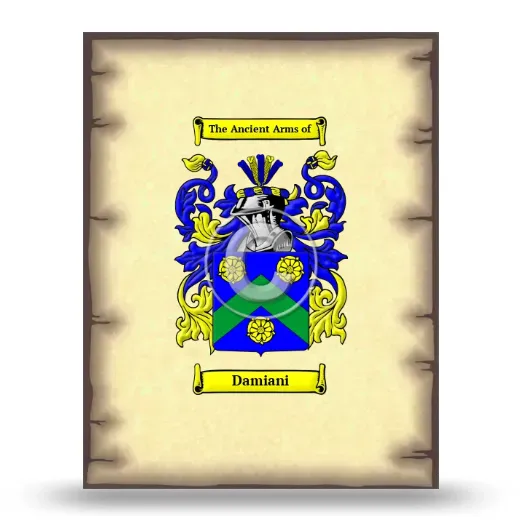 Damiani Coat of Arms Print