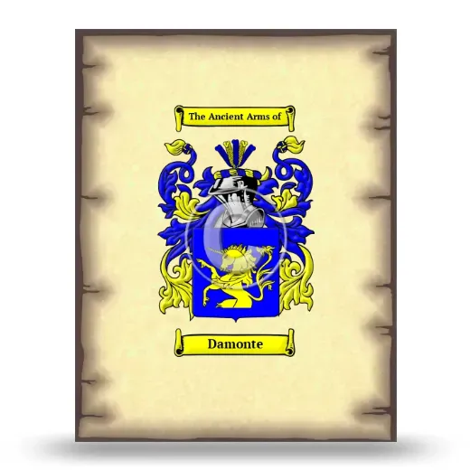 Damonte Coat of Arms Print