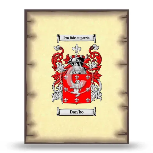 Dan'ko Coat of Arms Print