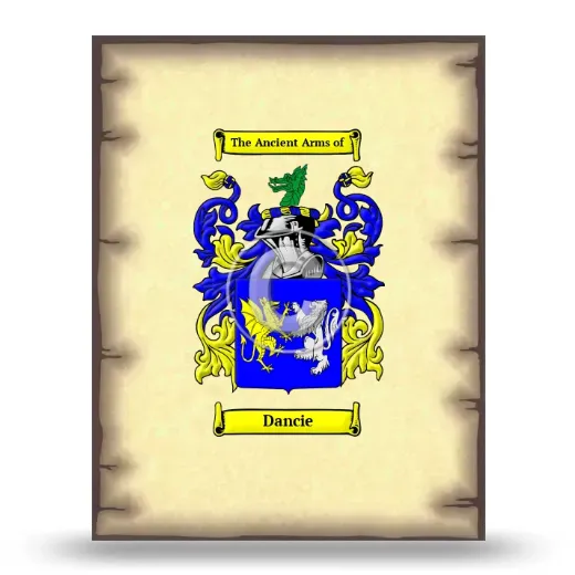Dancie Coat of Arms Print