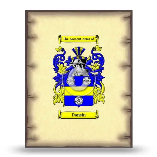 Dansin Coat of Arms Print