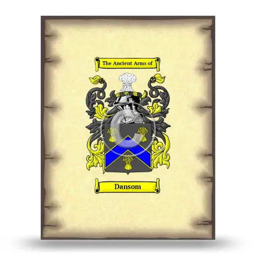 Dansom Coat of Arms Print