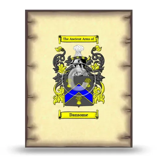 Dansome Coat of Arms Print