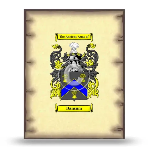 Dansum Coat of Arms Print