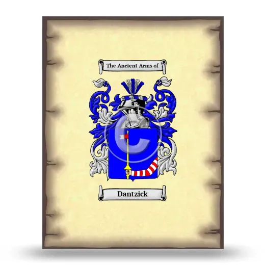 Dantzick Coat of Arms Print