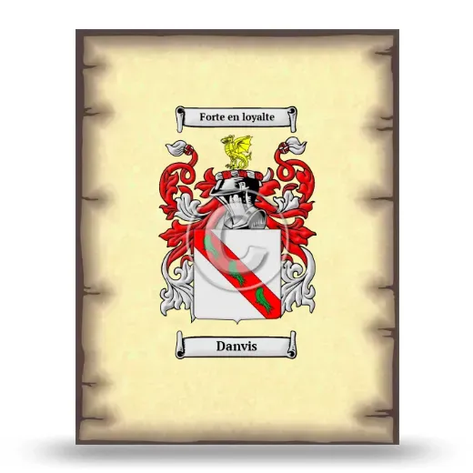 Danvis Coat of Arms Print