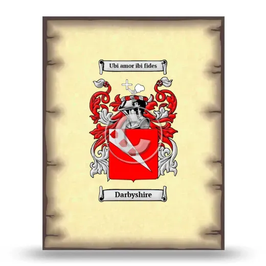 Darbyshire Coat of Arms Print
