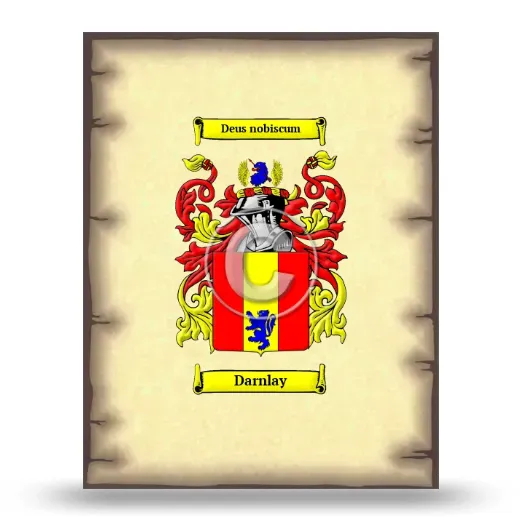 Darnlay Coat of Arms Print