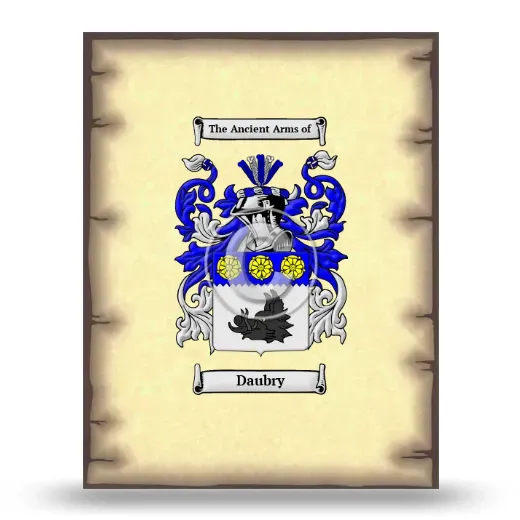 Daubry Coat of Arms Print