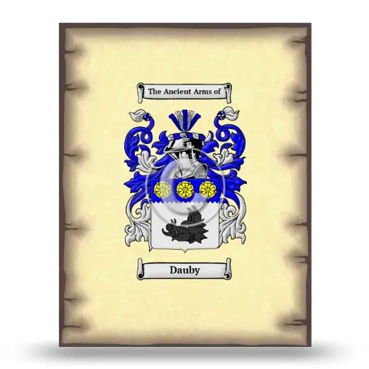 Dauby Coat of Arms Print