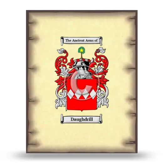 Daughdrill Coat of Arms Print