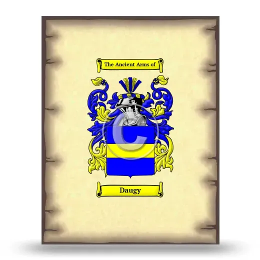 Daugy Coat of Arms Print