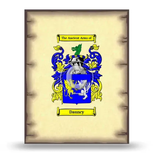 Dauncy Coat of Arms Print