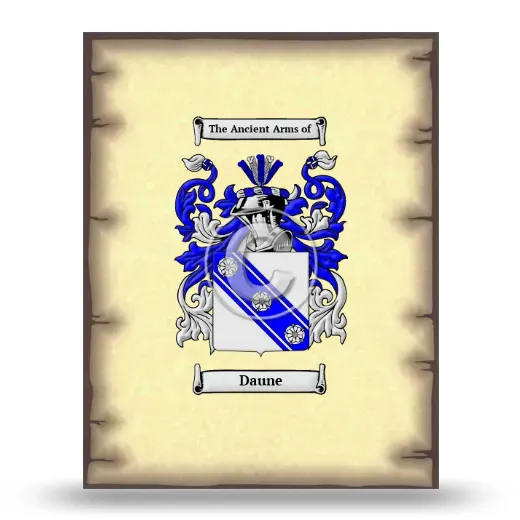 Daune Coat of Arms Print