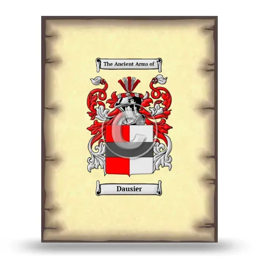 Dausier Coat of Arms Print