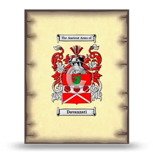 Davanzati Coat of Arms Print