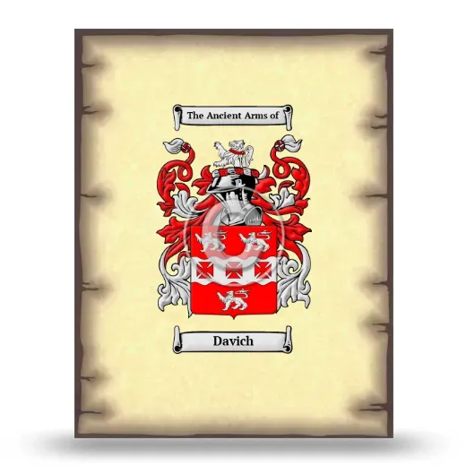 Davich Coat of Arms Print