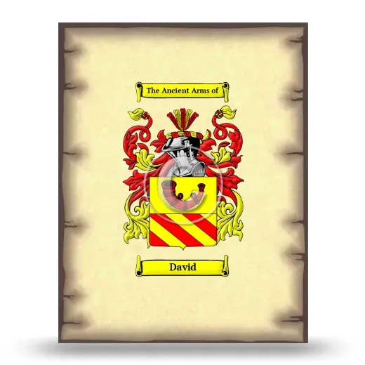 David Coat of Arms Print