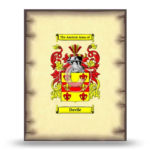 Davile Coat of Arms Print