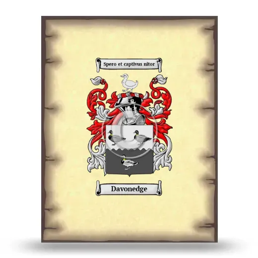 Davonedge Coat of Arms Print