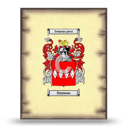 Dayman Coat of Arms Print