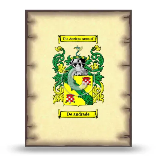 De andrade Coat of Arms Print