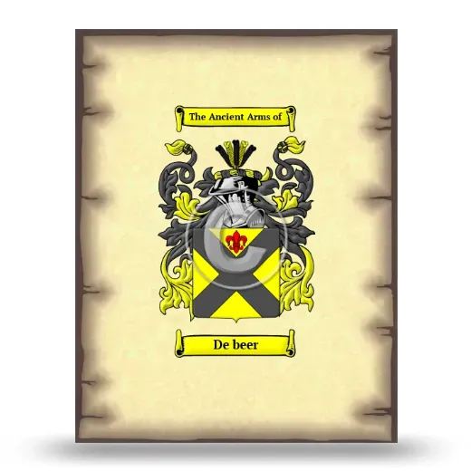 De beer Coat of Arms Print