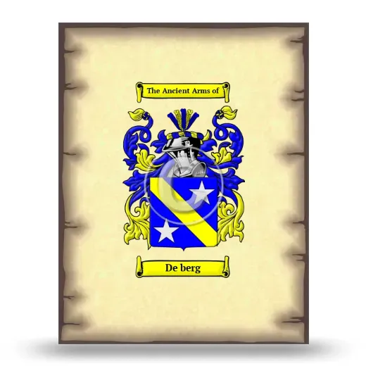 De berg Coat of Arms Print