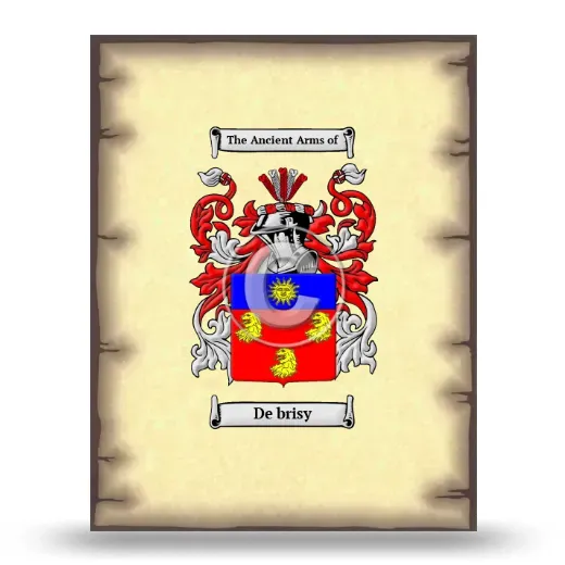 De brisy Coat of Arms Print