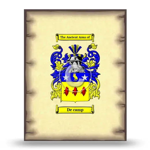 De camp Coat of Arms Print