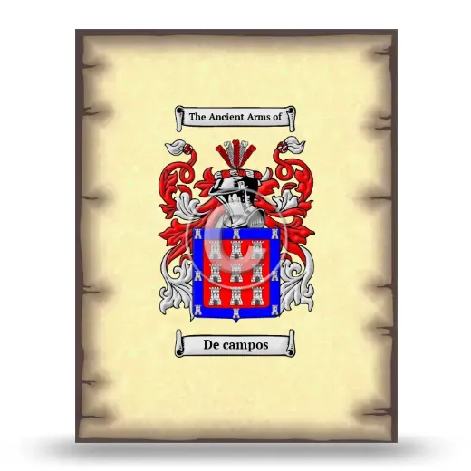 De campos Coat of Arms Print