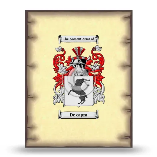 De capra Coat of Arms Print
