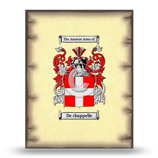 De chappelle Coat of Arms Print
