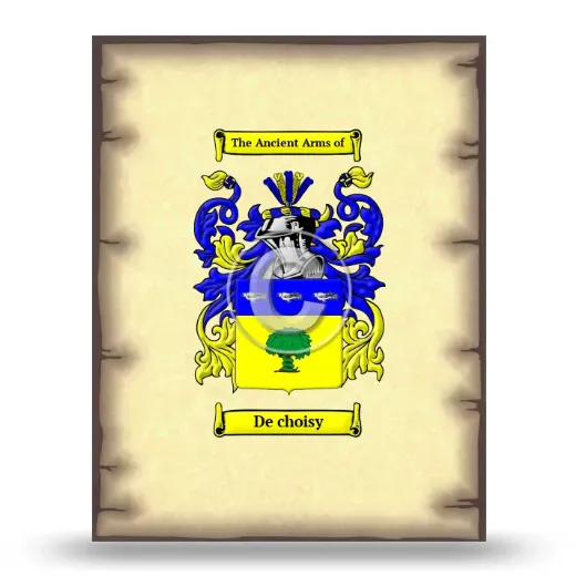 De choisy Coat of Arms Print