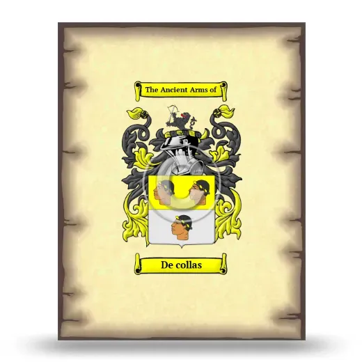 De collas Coat of Arms Print