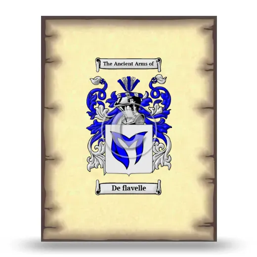 De flavelle Coat of Arms Print