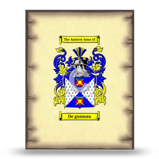 De guzman Coat of Arms Print
