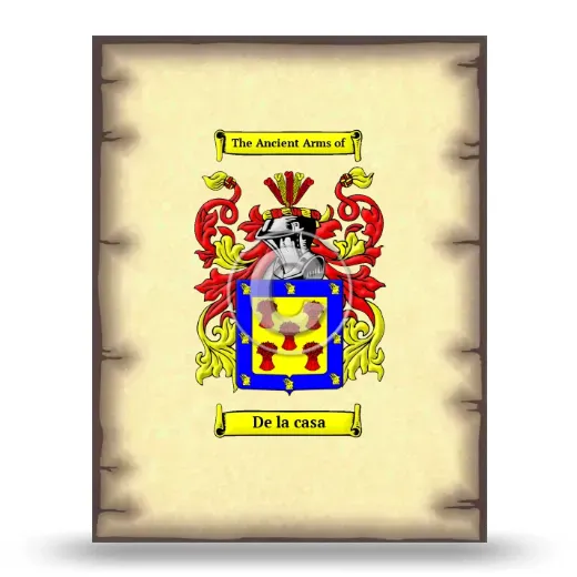 De la casa Coat of Arms Print