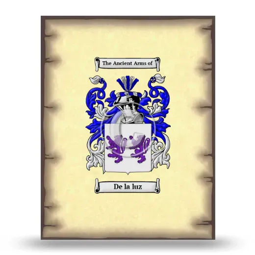 De la luz Coat of Arms Print