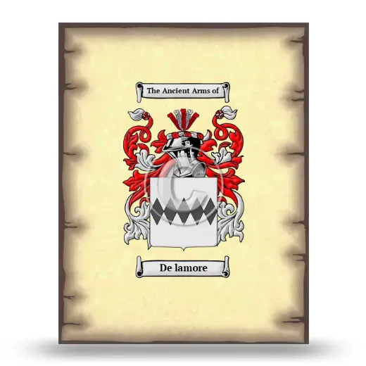 De lamore Coat of Arms Print