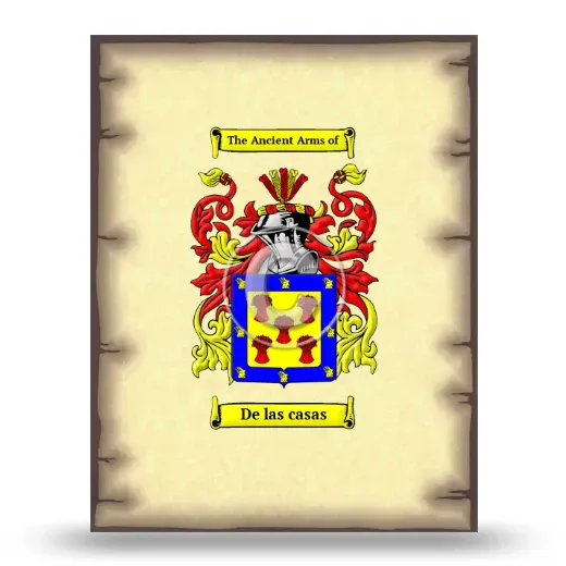 De las casas Coat of Arms Print