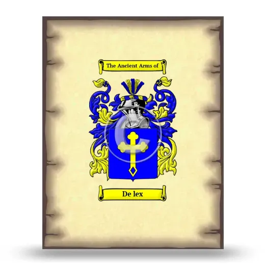 De lex Coat of Arms Print