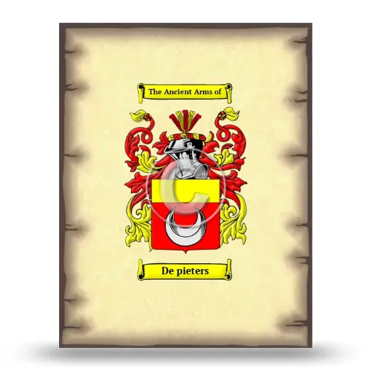 De pieters Coat of Arms Print
